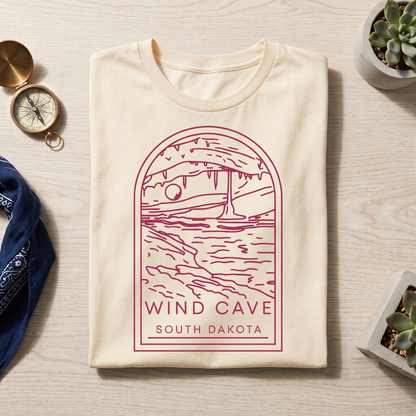 Custom Wind Cave National Park Shirt, Vintage South Dakota Sweatshirt, Minimalist Nature Hoodie