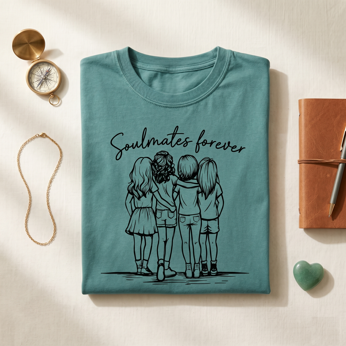 Soulmates Forever Besties Squad Hoodie, Custom Friendship Apparel, Bachelorette Party Shirt