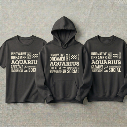Custom Virgo Zodiac Hoodie and Sweatshirt, Virgo Shirt, Astrology Word Cloud Tee, Virgo Gift for Men, Personalized Zodiac Sign Hoodie