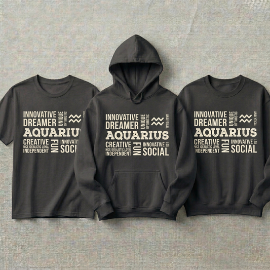 Custom Virgo Zodiac Hoodie and Sweatshirt, Virgo Shirt, Astrology Word Cloud Tee, Virgo Gift for Men, Personalized Zodiac Sign Hoodie