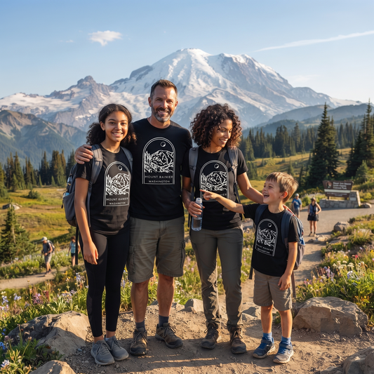 Custom Mount Rainier Shirt, Vintage National Park Sweatshirt, Washington Hoodie, Personalized Mountain Souvenir T-shirt