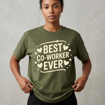 Custom "Co-worker Ever" Hoodie, Appreciation Gift, Office Friend Apparel