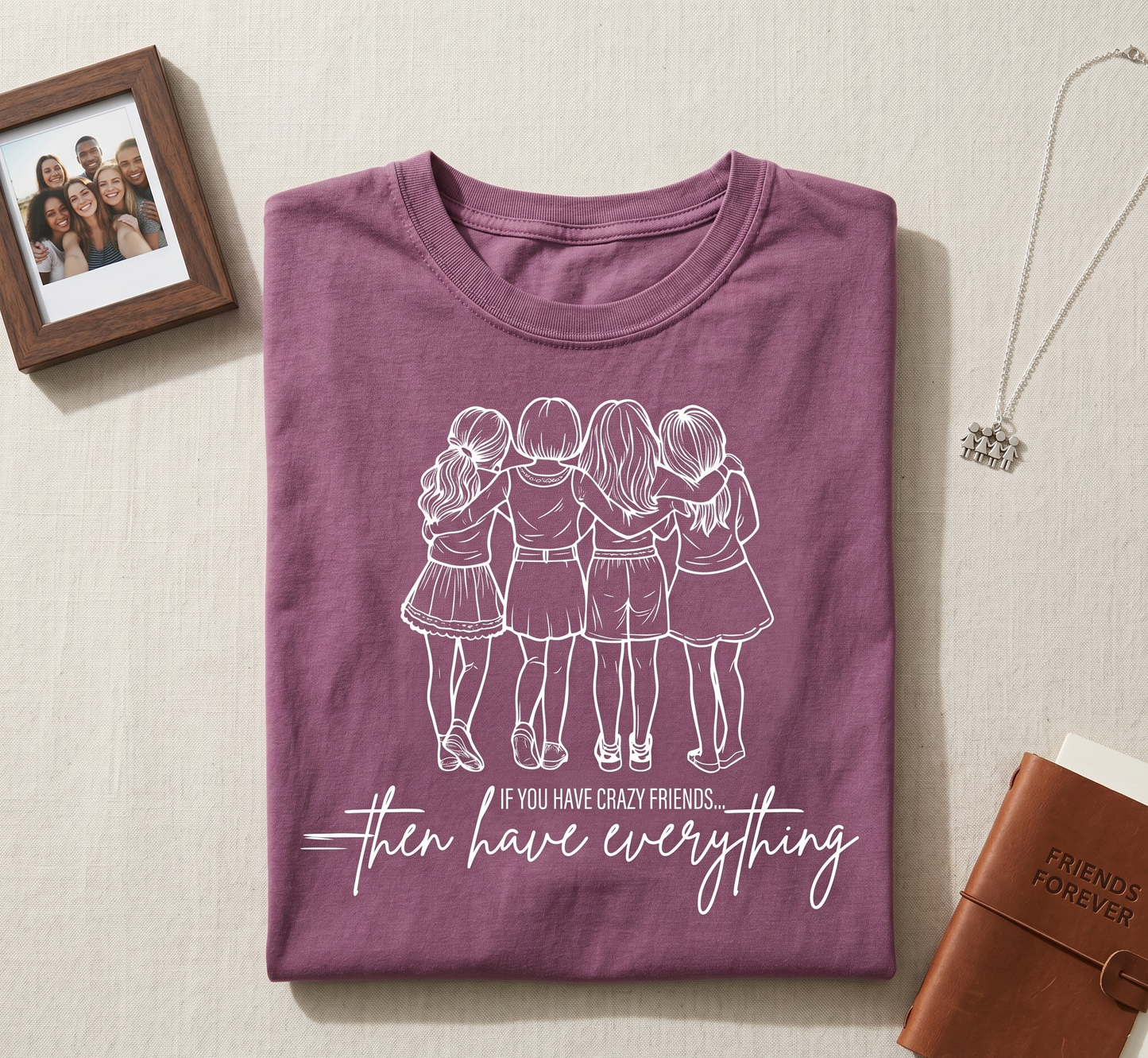 Custom Friends Trip Shirt, Personalized Squad Hoodie, Matching Bff Sweatshirt