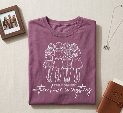 Custom Friends Trip Shirt, Personalized Squad Hoodie, Matching Bff Sweatshirt