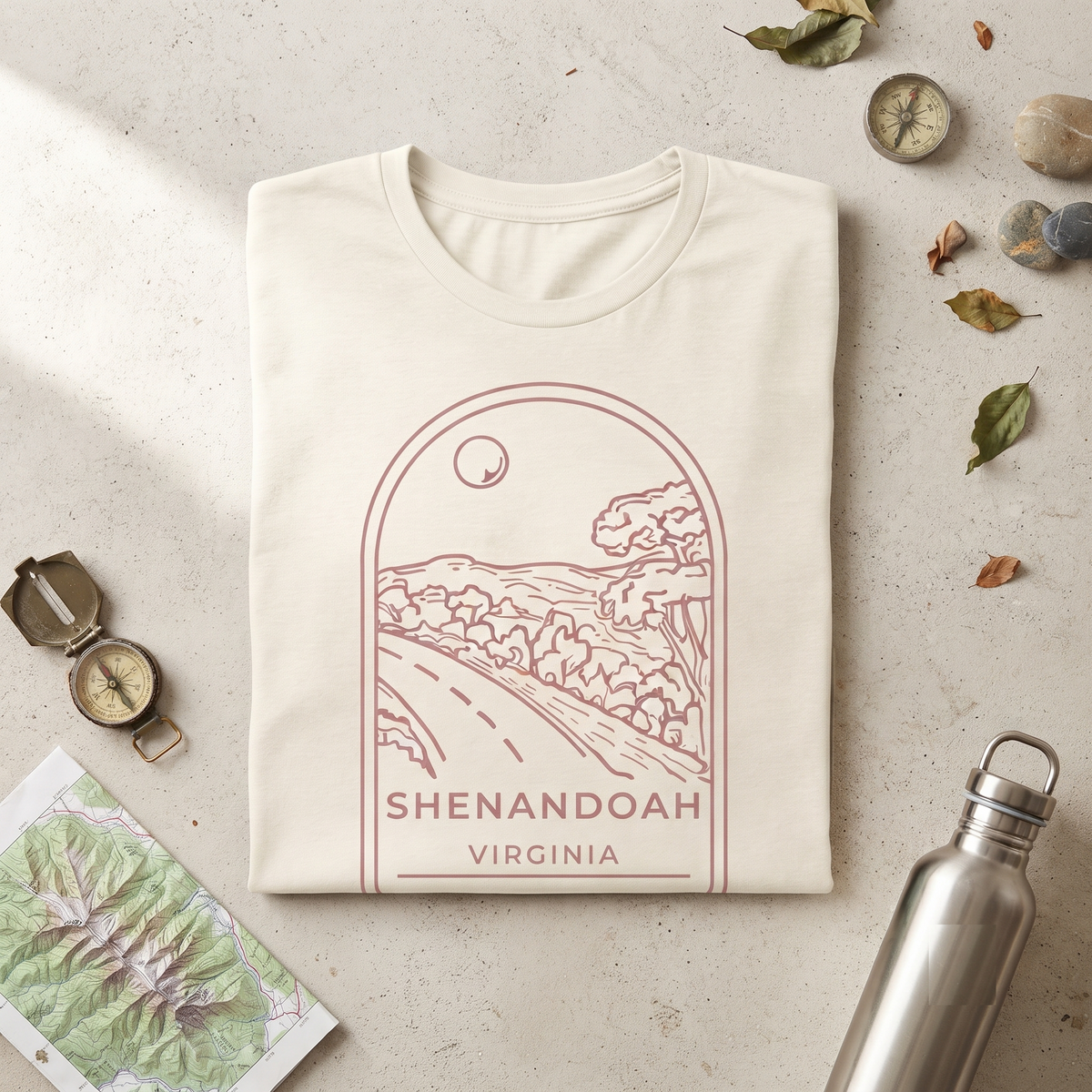 Custom Shenandoah National Park Shirt, Minimalist Virginia Sweatshirt, Personalized Skyline Drive Hoodie