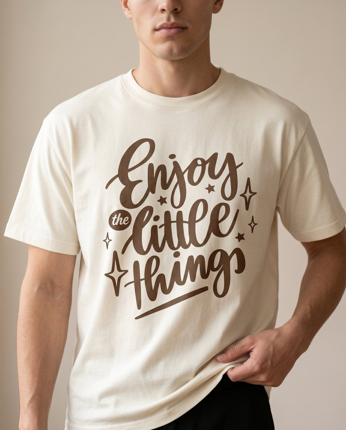 Enjoy the Little Things Crewneck Sweatshirt, Positive Quote Apparel, Inspirational Family Trip Shirt
