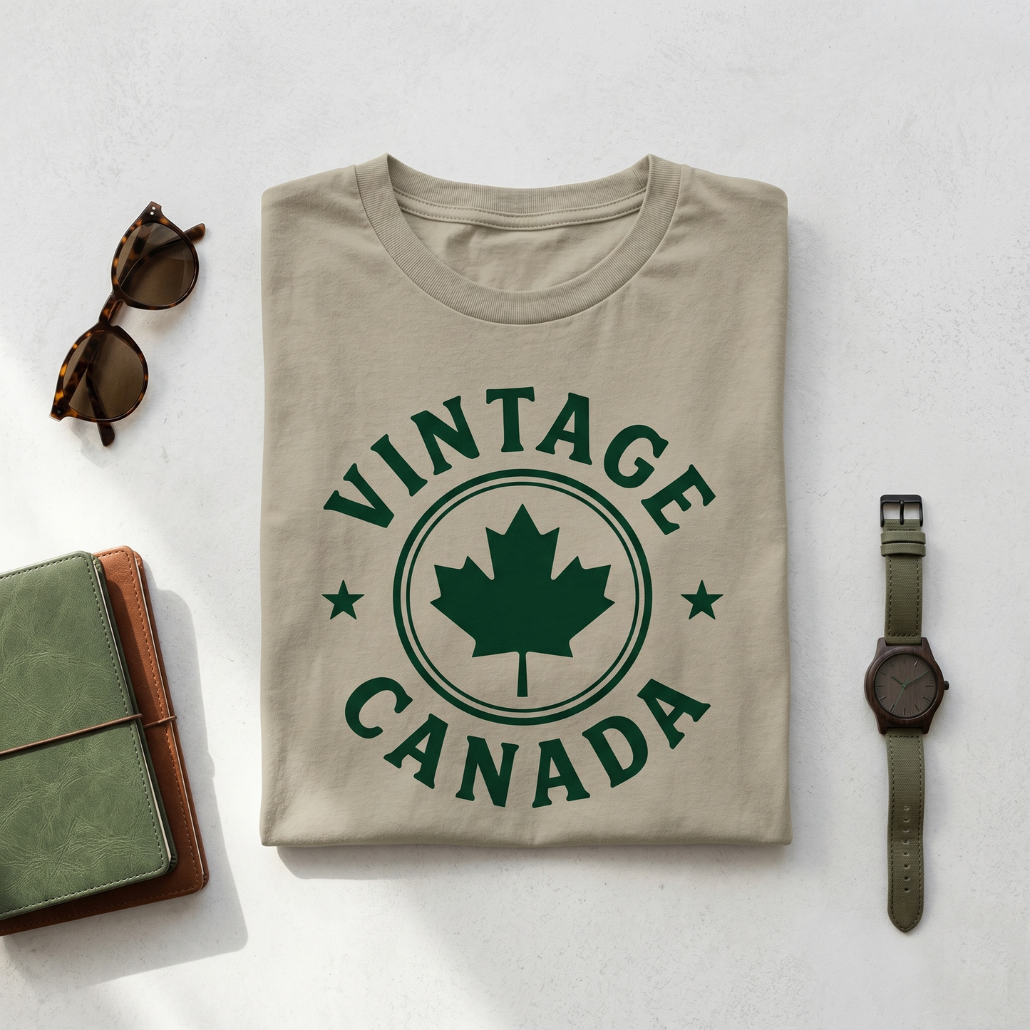 Custom Vintage Canada Shirt, Retro Collegiate Maple Leaf Tee, Personalized Canada Day T-Shirt, Varsity Style Canadian Pride Apparel