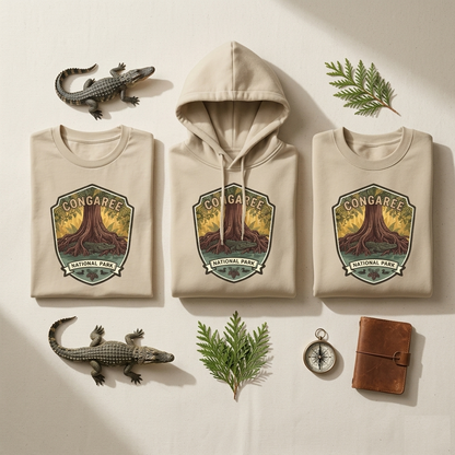 Congaree National Park Shirt, Vintage South Carolina Nature Hoodie, Custom Swamp Adventure Sweatshirt, Retro National Park Gift