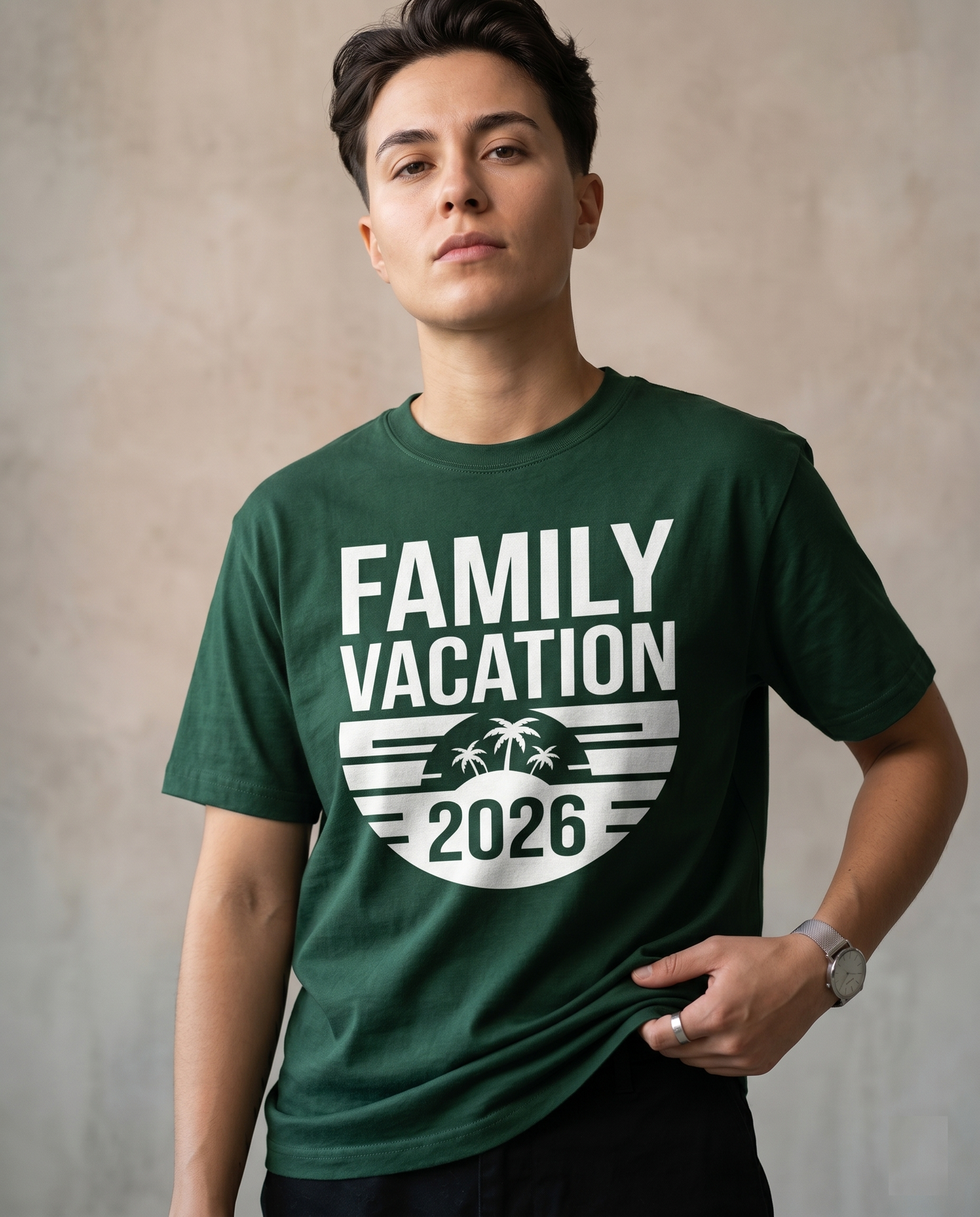 Custom Beach Family Vacation 2026 Shirts, Matching Tropical Family Trip Hoodies, Personalized Palm Tree Group Sweatshirts