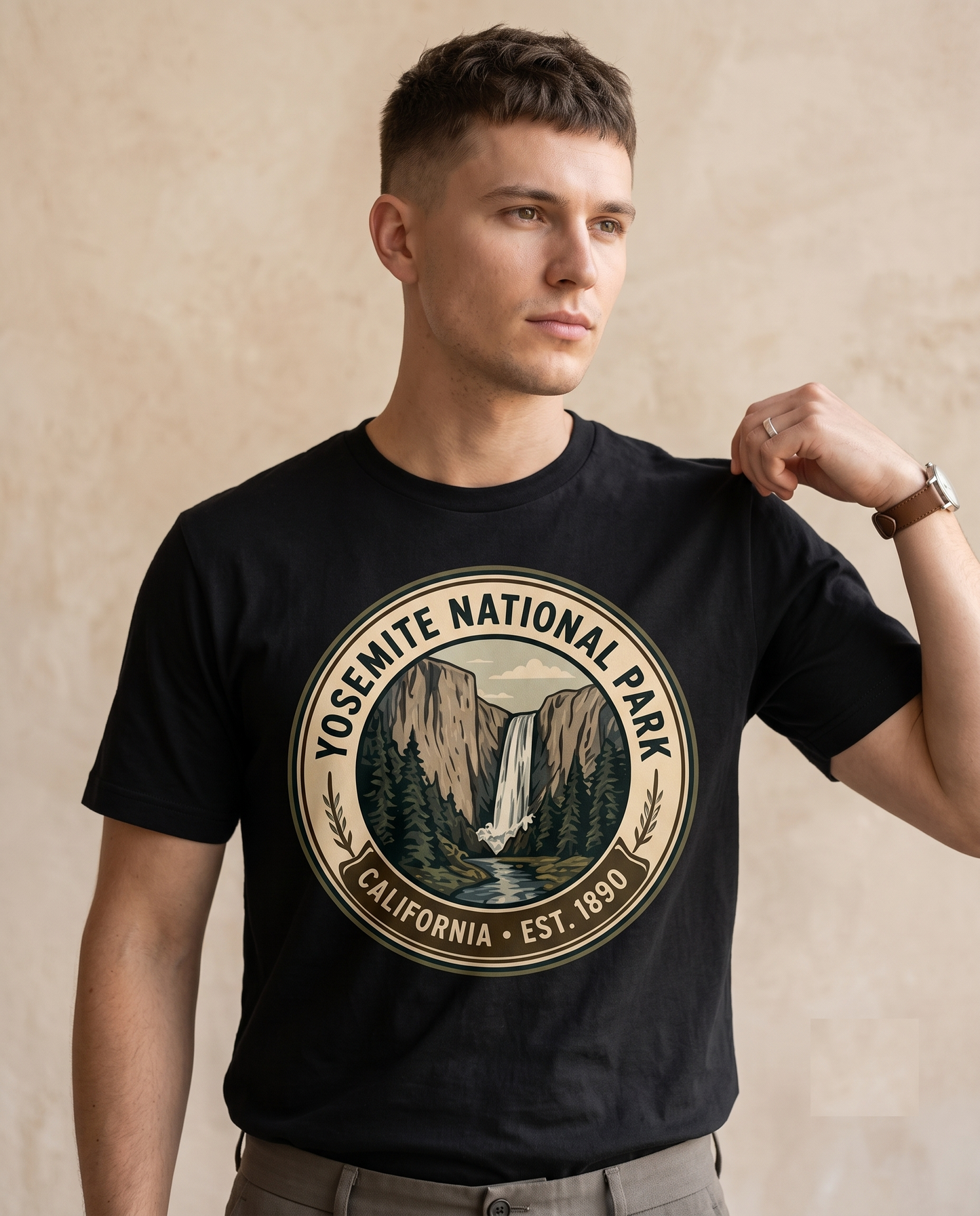 Custom Yosemite National Park Shirt Vintage Nature Sweatshirt Personalized California Hoodie Retro Hiking T-Shirt
