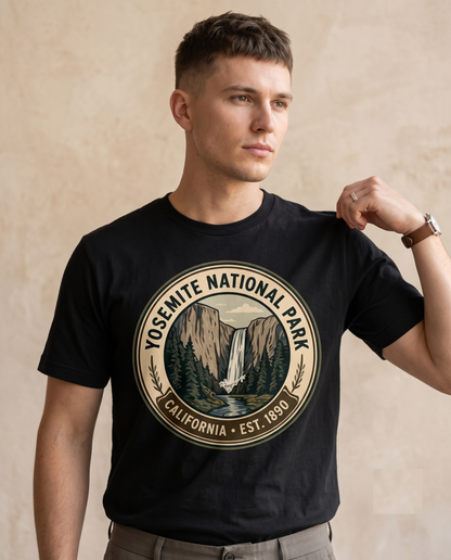 Custom Yosemite National Park Shirt Vintage Nature Sweatshirt Personalized California Hoodie Retro Hiking T-Shirt