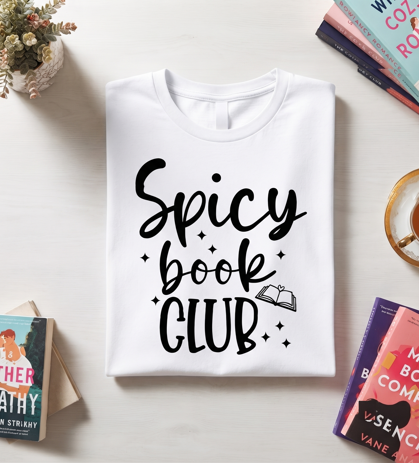 Spicy Book Club Shirt, Romance Smut Reader Bookish Graphic Tee