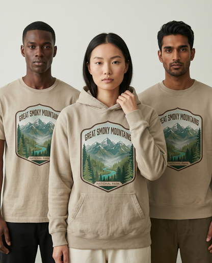 Great Smoky Mountains National Park Shirt, Smoky Mountains Hoodie, Vintage NC TN Mountain Sweatshirt, Custom Appalachian Trail Gift