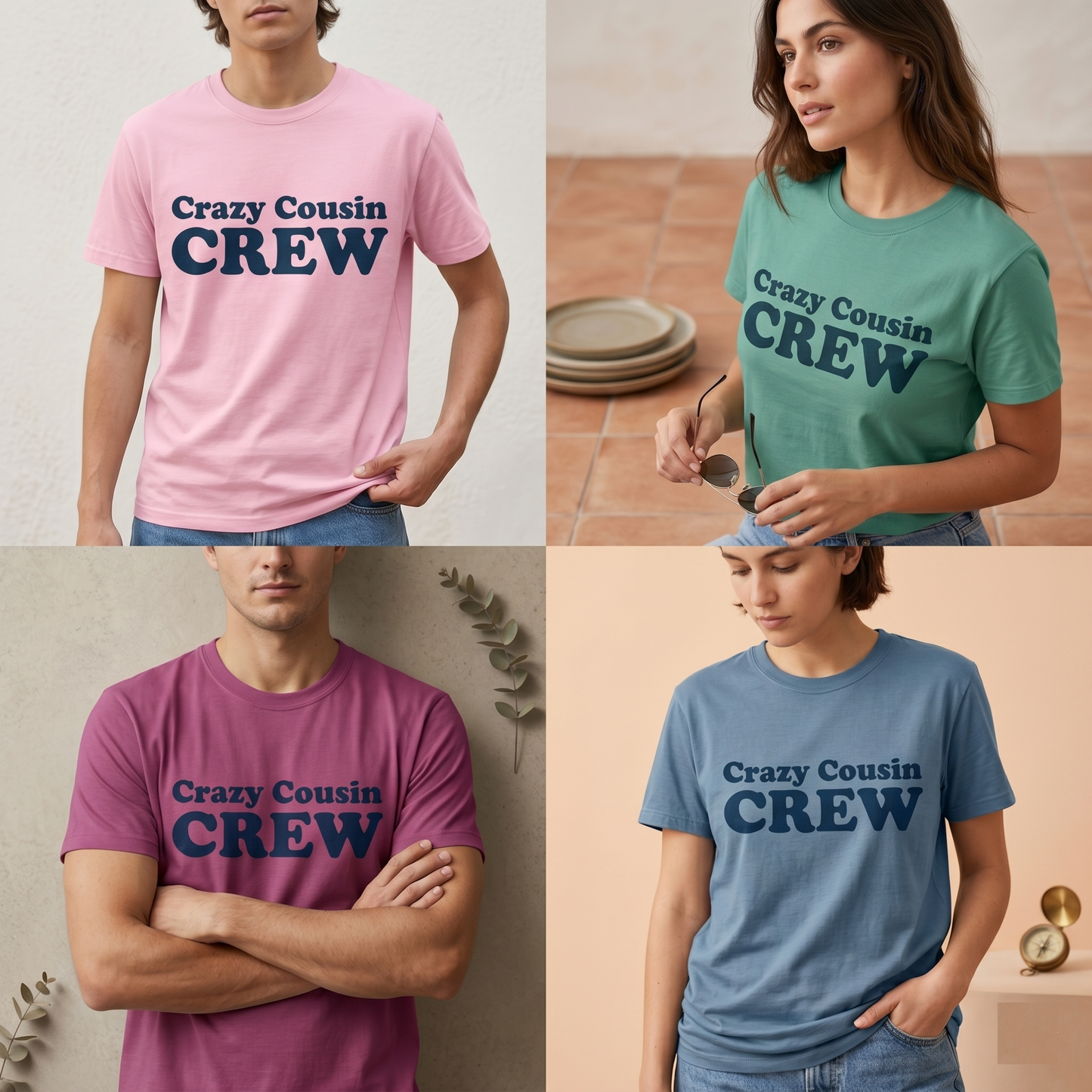 Custom Crazy Cousin Crew Shirt, Matching Cousin Hoodies, Family Reunion Sweatshirt, Personalized Cousin Gift, Cousin Squad Outfits