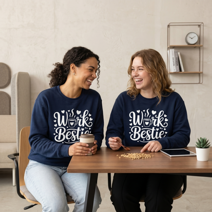Work Bestie Shirt, Coffee Lover, Coworker Appreciation Gift, Office Squad Apparel