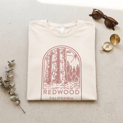 Custom Redwood Shirt, Vintage National Park Sweatshirt, California Hoodie, Personalized Forest Souvenir T-shir