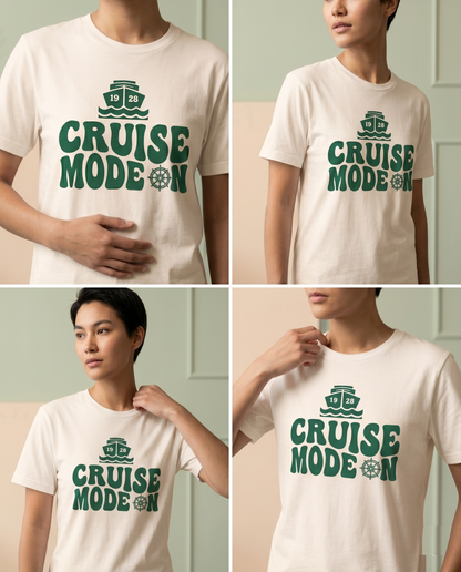 Custom Cruise Mode On Shirt, Matching Family Cruise Hoodie, Personalized Group Vacation Sweatshirt, Ship Life Tee, Nautical Trip Gift