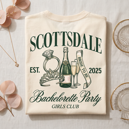Scottsdale Bachelorette Party Hoodie, Girls Club Sweatshirt, Bridal Party Apparel