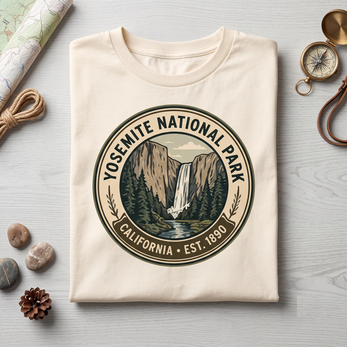 Custom Yosemite National Park Shirt Vintage Nature Sweatshirt Personalized California Hoodie Retro Hiking T-Shirt