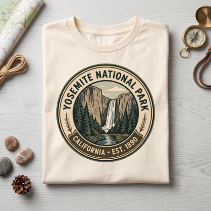 Custom Yosemite National Park Shirt Vintage Nature Sweatshirt Personalized California Hoodie Retro Hiking T-Shirt