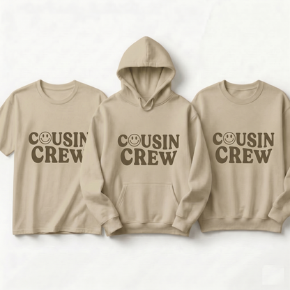 Custom Cousin Crew Hoodie, Personalized Cousin Group Sweatshirt, Bachelorette Party Apparel
