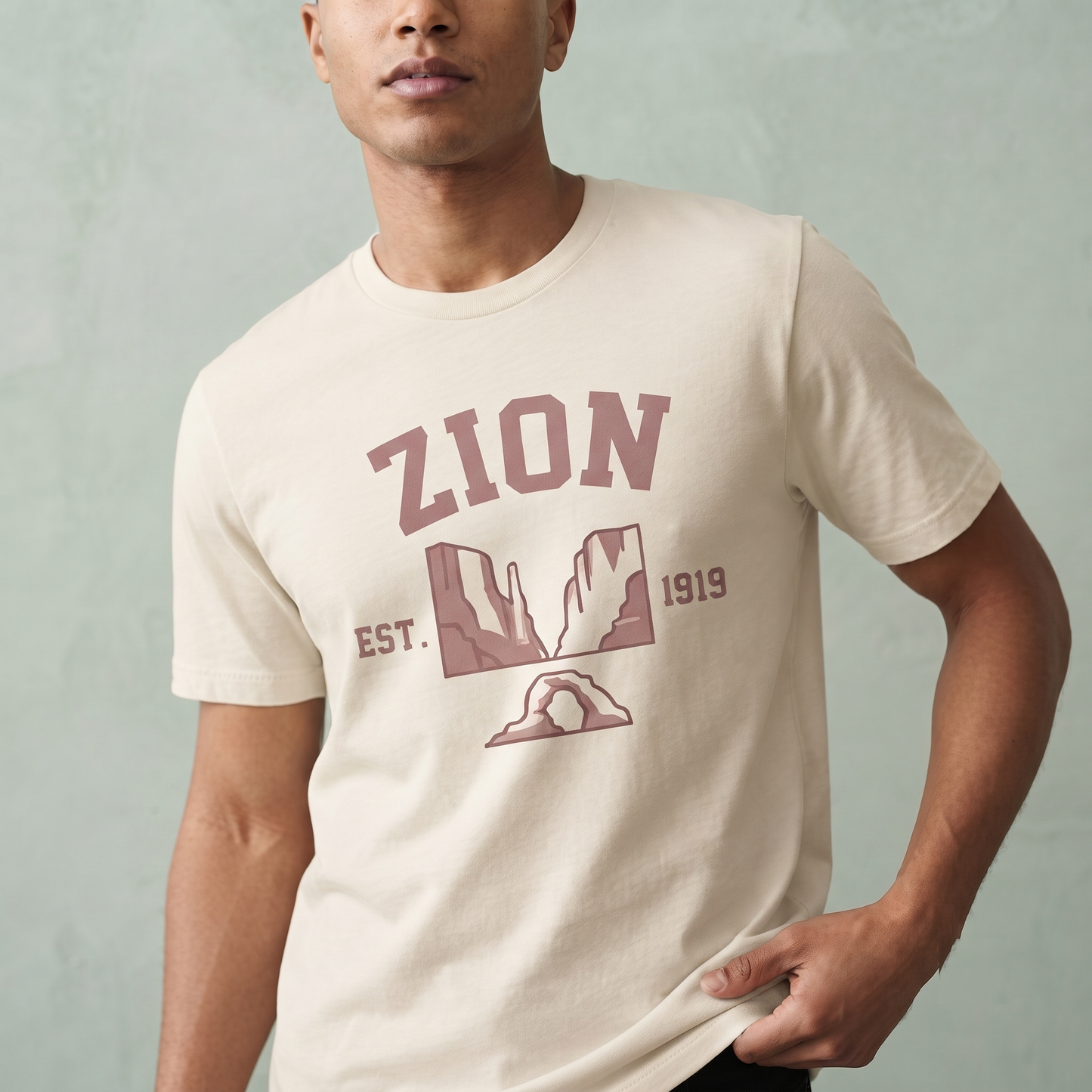 Custom Zion National Park Shirt, Retro Varsity Arch Hoodie, Nature Lover Apparel