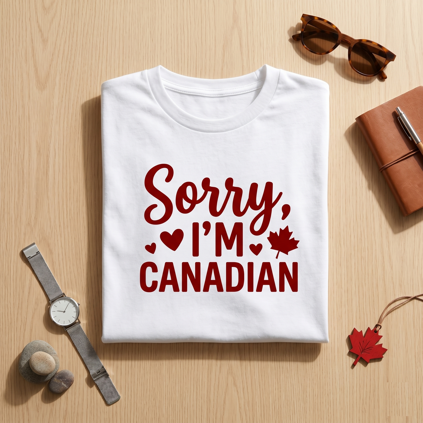 Custom Funny Canadian Shirt, Sorry I'm Canadian T-Shirt, Personalized Canada Day Tee, Maple Leaf Graphic Shirt, Canadian Pride Gift