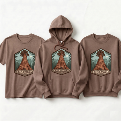 Kings Canyon National Park Shirt, Vintage California Sequoia Hoodie, Custom Big Tree Nature Sweatshirt, Retro National Park Gift