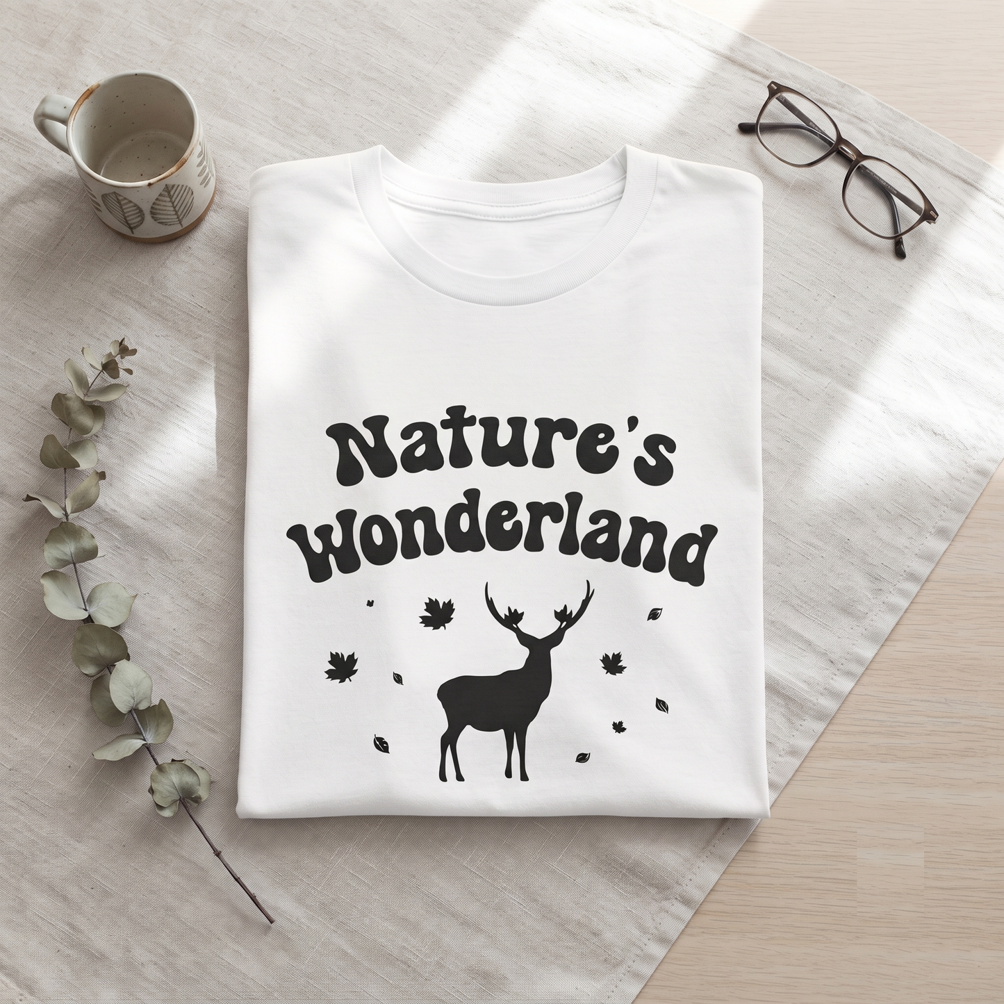 Nature's Wonderland Shirt, Custom Wild Nature Sweatshirt, Vintage Deer Hoodie, Personalized Outdoor Graphic Tee