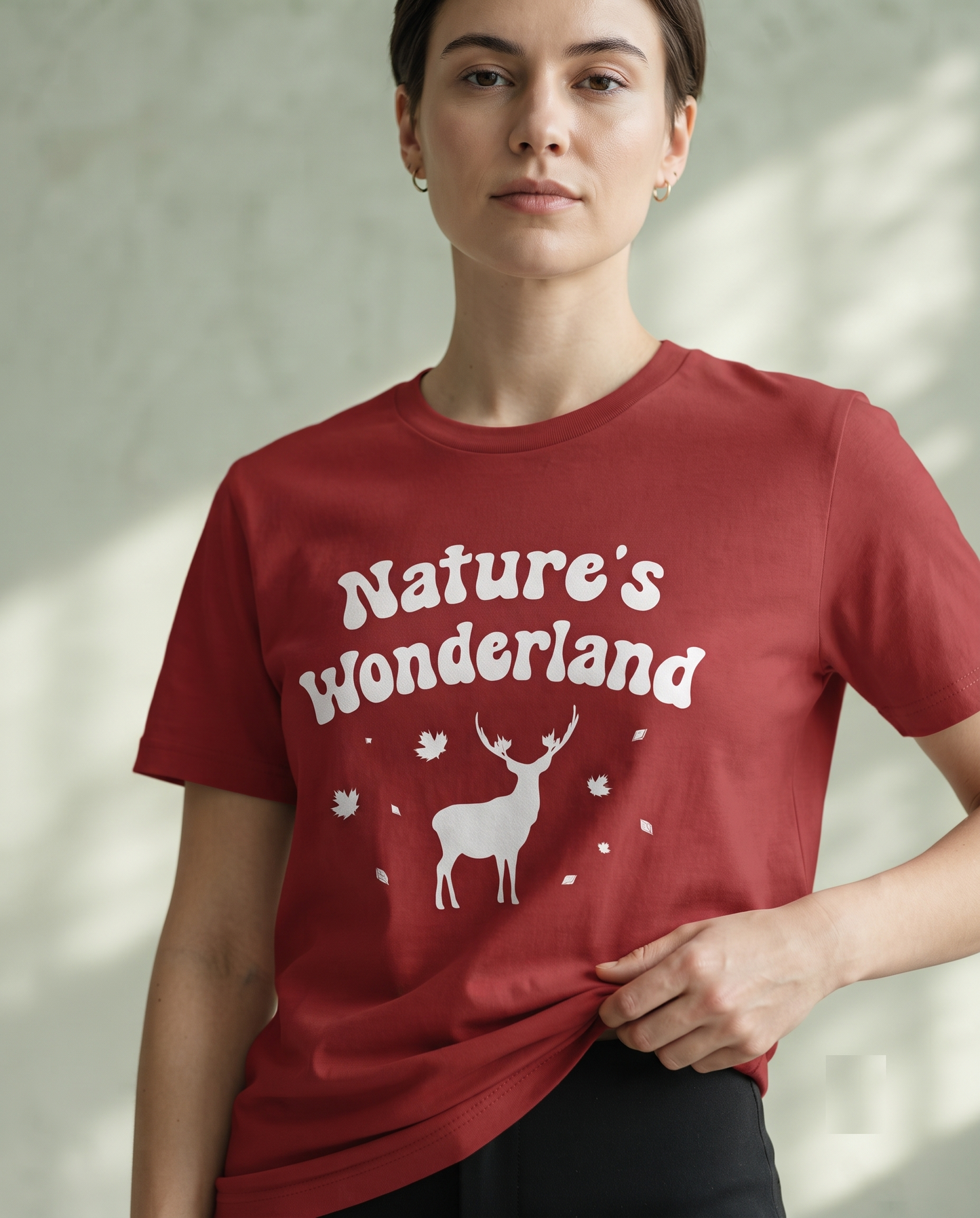 Nature's Wonderland Shirt, Custom Wild Nature Sweatshirt, Vintage Deer Hoodie, Personalized Outdoor Graphic Tee