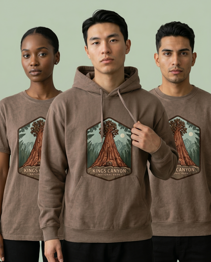 Kings Canyon National Park Shirt, Vintage California Sequoia Hoodie, Custom Big Tree Nature Sweatshirt, Retro National Park Gift