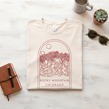 Custom Rocky Mountain National Park Shirt, Minimalist Colorado Sweatshirt, Personalized Mountain Hoodie