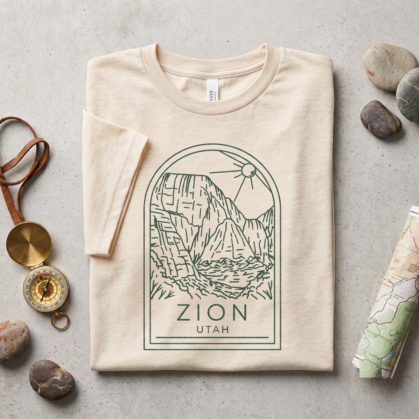 Custom Zion National Park Shirt, Vintage Zion Utah Sweatshirt, Minimalist Mountain Hoodie