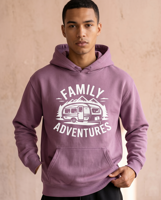 Custom Family Adventure 2026 Shirts, Matching RV Camping Hoodie, Personalized Mountain Trip Sweatshirt, Custom Family Camping Crewneck