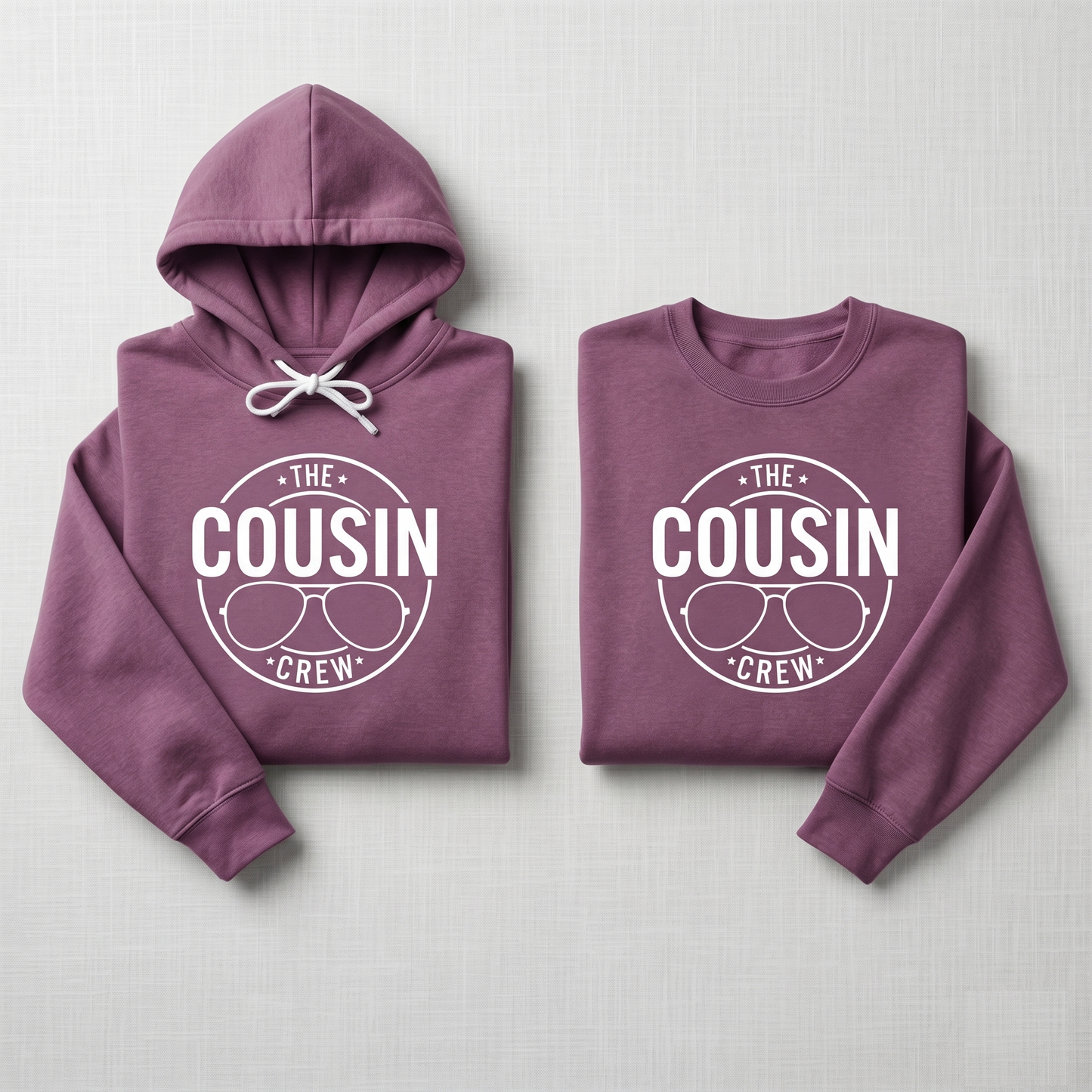 Custom Cousin Crew Shirt, Matching Family Reunion Hoodies, Personalized Sunglasses Cousin Crew Sweatshirt, Family Vacation Tees