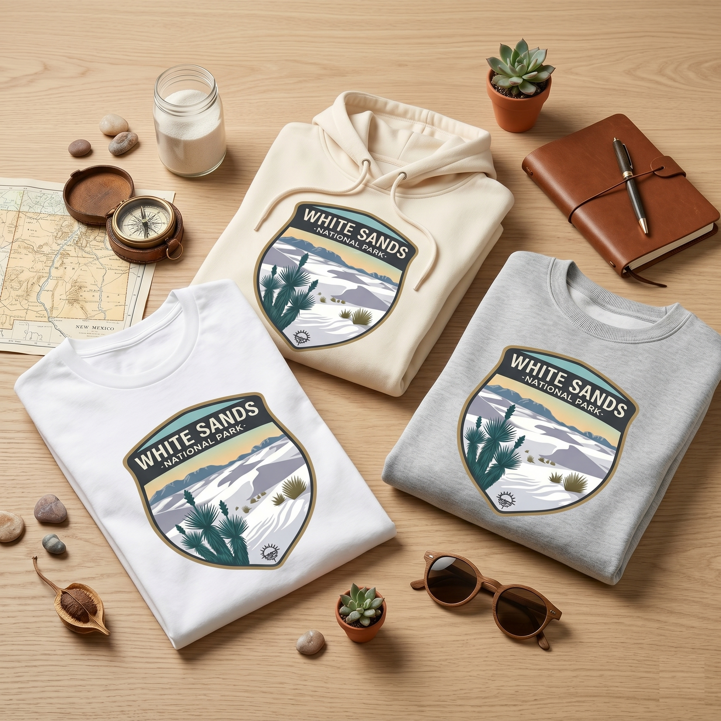 White Sands National Park Shirt, New Mexico Desert Hoodie, Vintage Dunes Sweatshirt, Custom Adventure Gift, Retro National Park Apparel