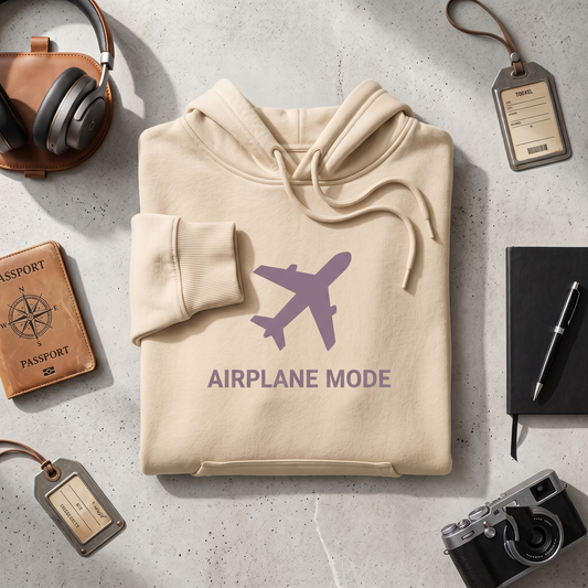 Airplane Mode Shirt, Funny Travel T-shirt, Custom Airplane Sweatshirt, Vacation Hoodie, Personalized Wanderlust Tee