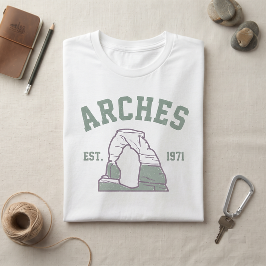 Custom Arches National Park Sweatshirt, Vintage Collegiate Utah Travel Hoodie