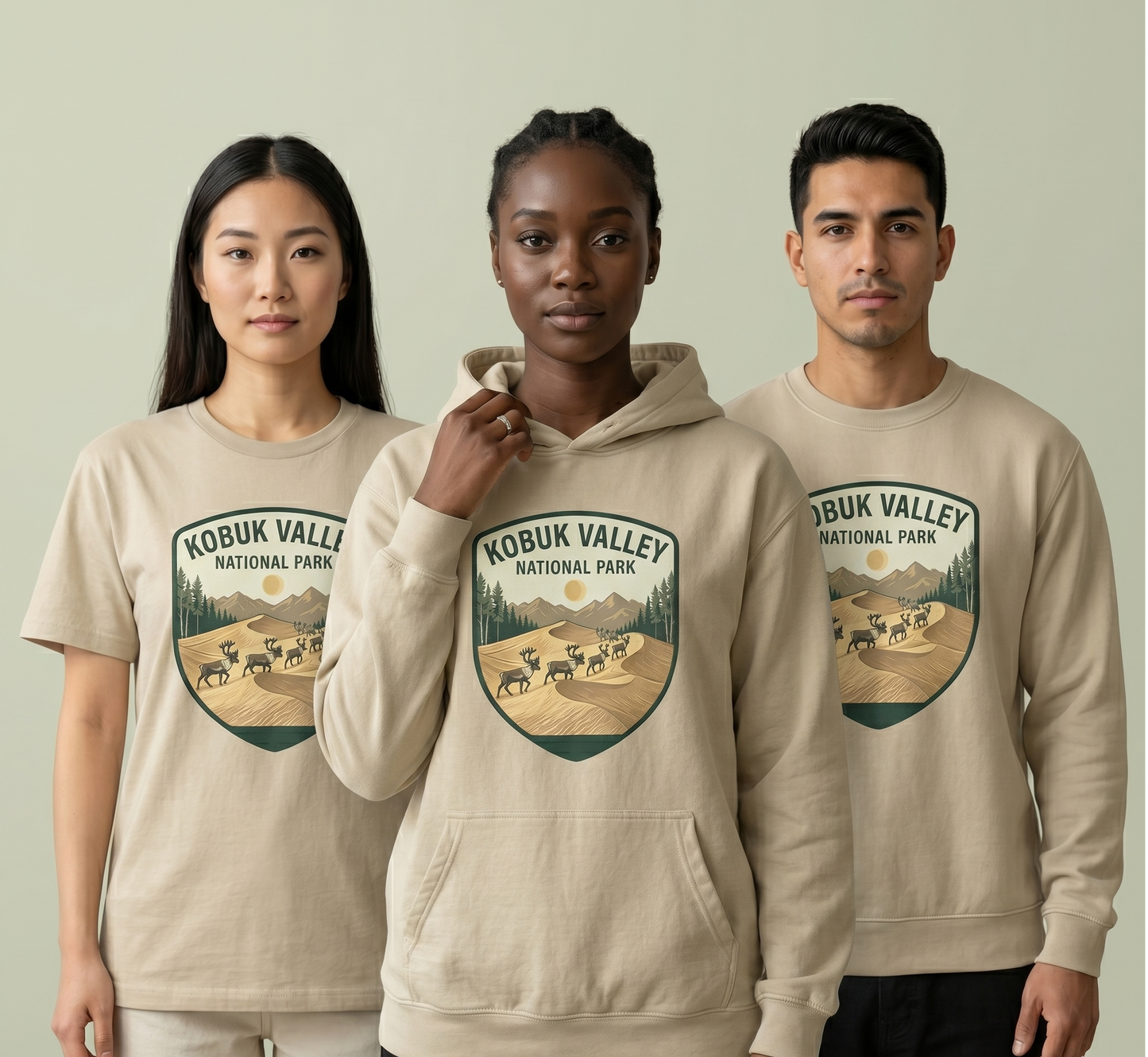 Kobuk Valley National Park Shirt, Alaska Caribou Hoodie, Vintage Sand Dunes Sweatshirt, Custom Alaska Nature Gift, National Park Apparel
