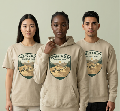 Kobuk Valley National Park Shirt, Alaska Caribou Hoodie, Vintage Sand Dunes Sweatshirt, Custom Alaska Nature Gift, National Park Apparel