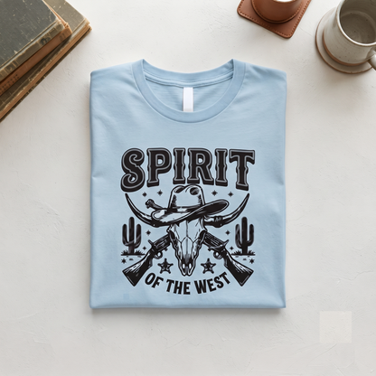 Custom Spirit of The West Shirt, Retro Cowboy Sweatshirt, Vintage Cowgirl Hoodie, Personalized Western T-shirt