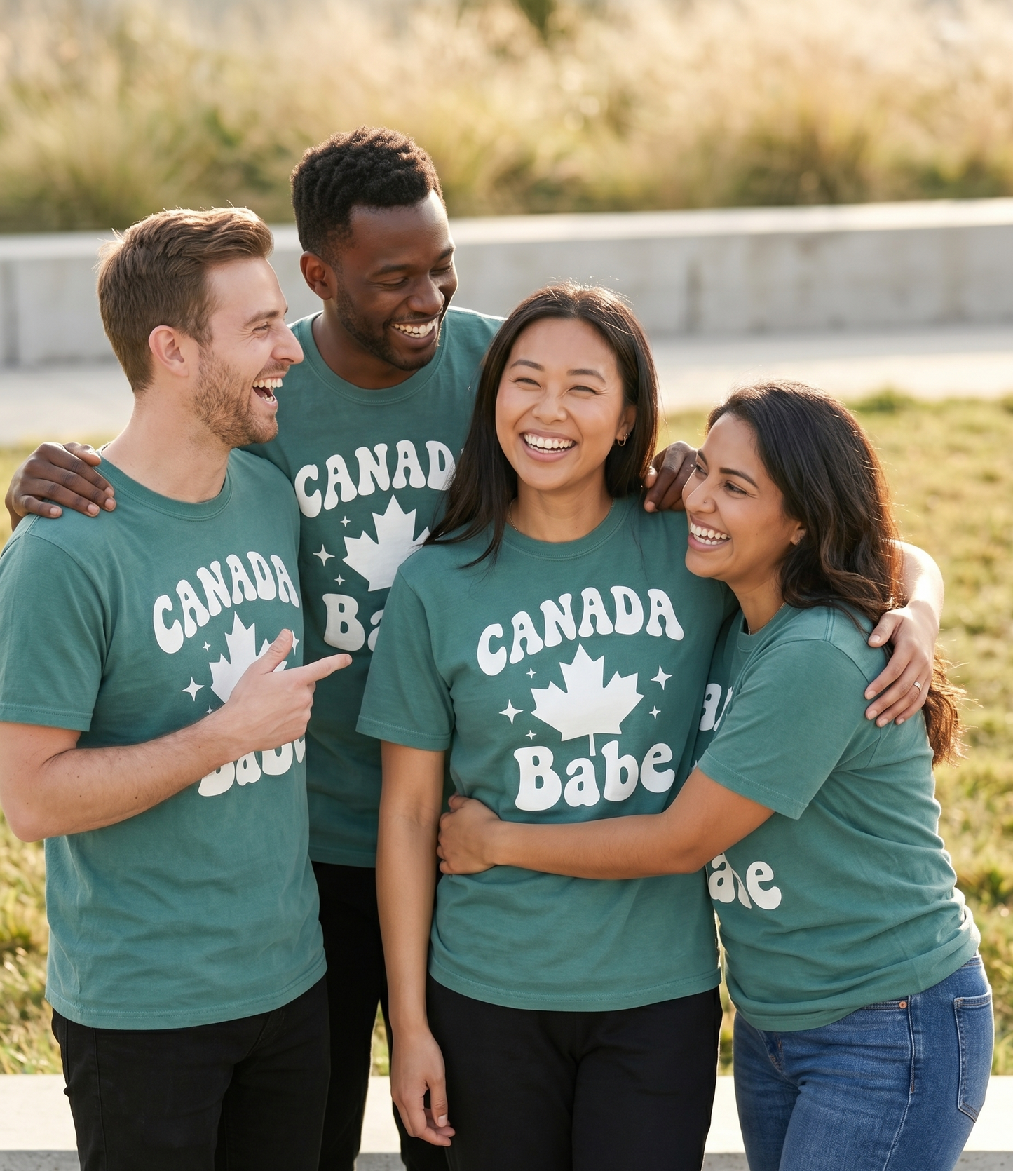 Custom Canada Babe Shirt, Retro Groovy Maple Leaf T-Shirt, Personalized Canada Day Tee, Cute Canadian Pride Girl Trip Apparel, Gift for Her
