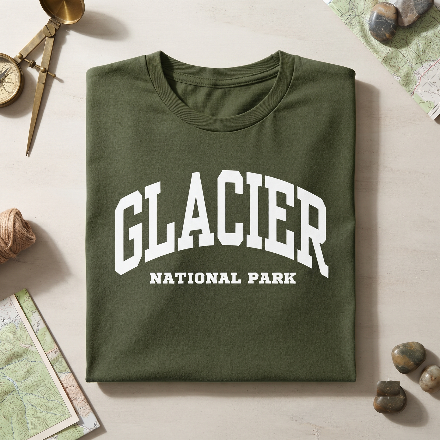 Glacier National Park Shirt, Varsity Glacier T-shirt, Custom Montana Sweatshirt, Glacier Hoodie, Personalized National Park Tee,