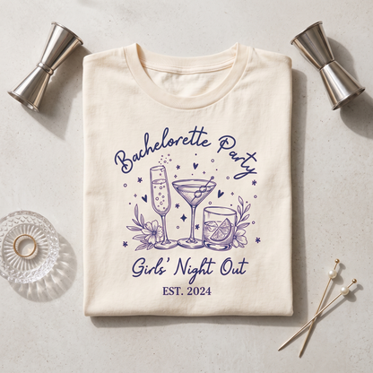 Bachelorette Party Cocktail Sweatshirt, Girls Night Out, Bridal Shower Apparel