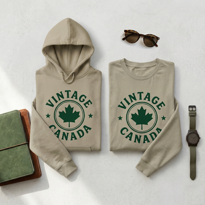 Custom Vintage Canada Shirt, Retro Collegiate Maple Leaf Tee, Personalized Canada Day T-Shirt, Varsity Style Canadian Pride Apparel