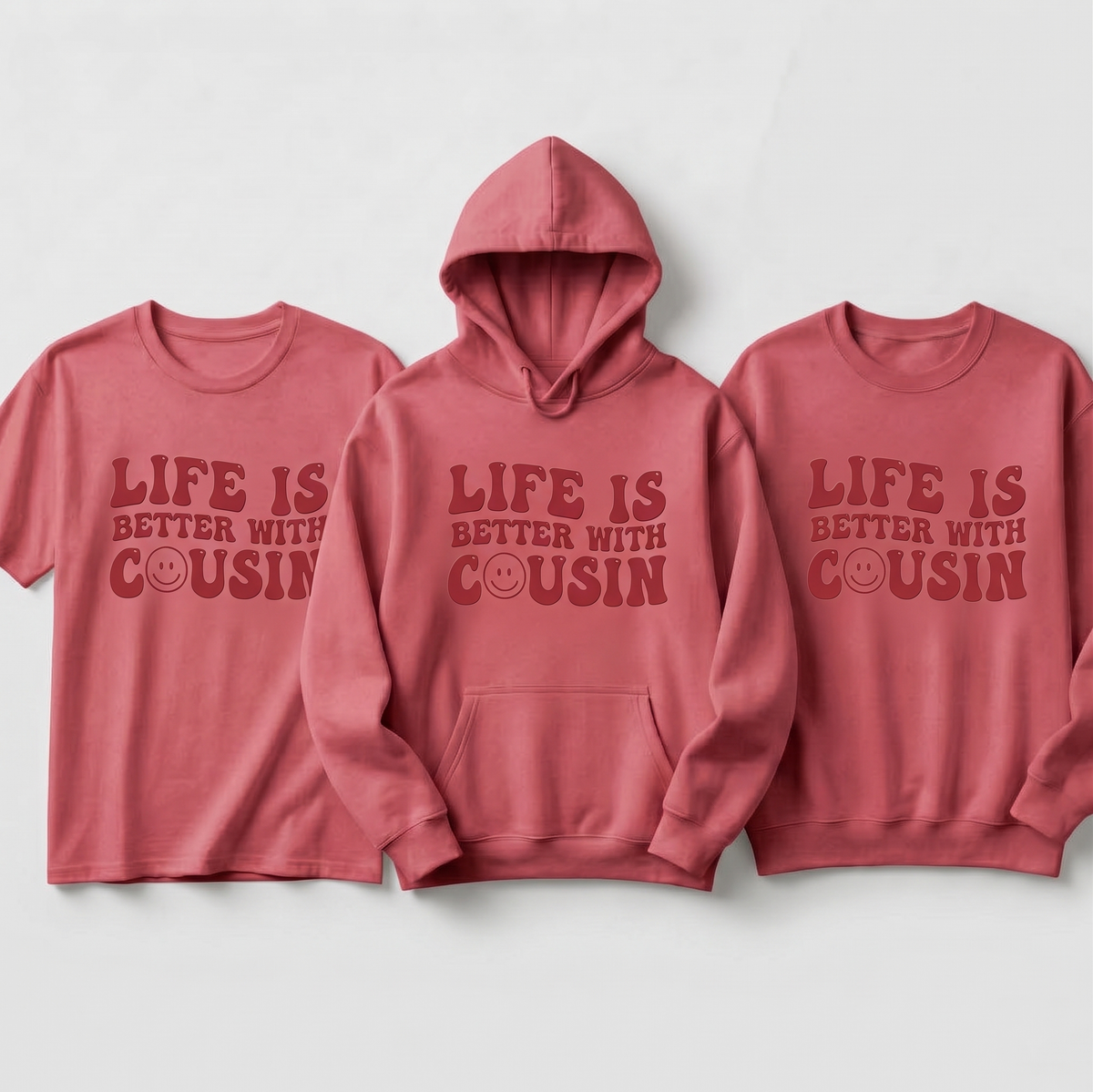 Custom Cousin Shirt, Matching Cousin Shirts, Life is Better With Cousin, Retro Family Reunion Tee, Cousin Crew Sweatshirt