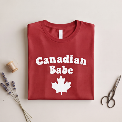 Custom Canadian Babe Retro Maple Leaf Shirt, Hoodie, Sweatshirt