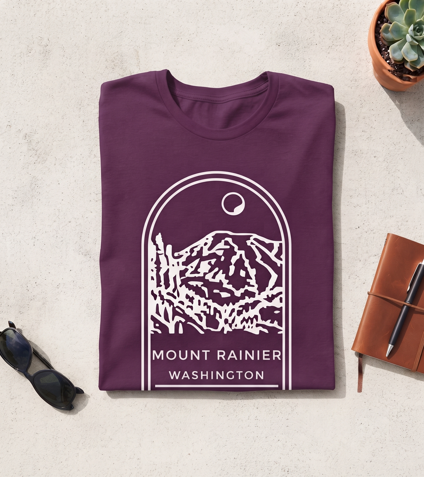 Custom Mount Rainier Shirt, Vintage National Park Sweatshirt, Washington Hoodie, Personalized Mountain Souvenir T-shirt