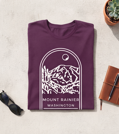 Custom Mount Rainier Shirt, Vintage National Park Sweatshirt, Washington Hoodie, Personalized Mountain Souvenir T-shirt