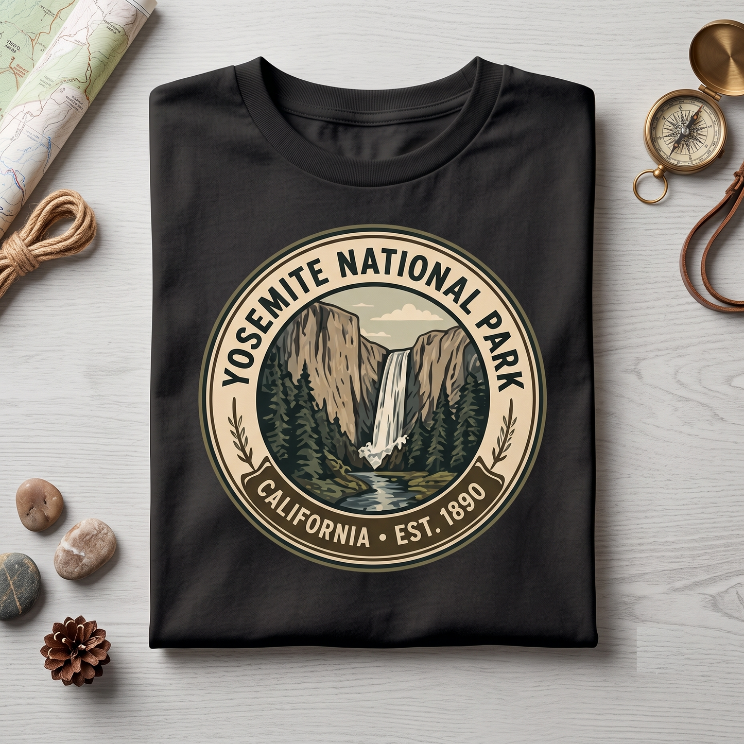 Custom Yosemite National Park Shirt Vintage Nature Sweatshirt Personalized California Hoodie Retro Hiking T-Shirt